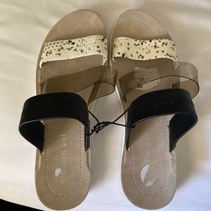 Madden girl snake print slides